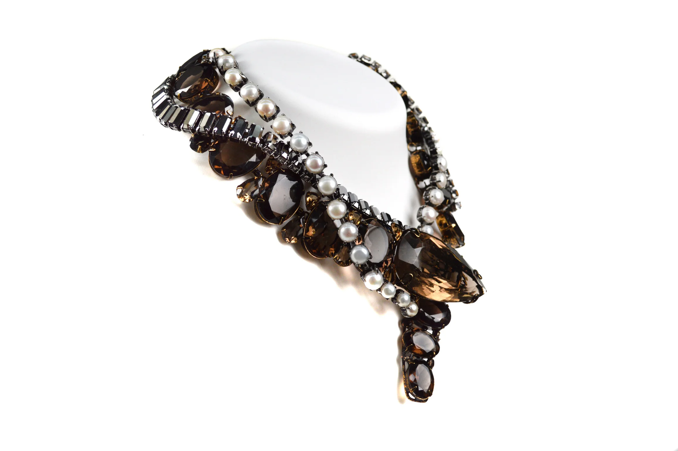 Emerald and Onyx Snake Chain Choker (CHSNK-44E) — Iradj Moini